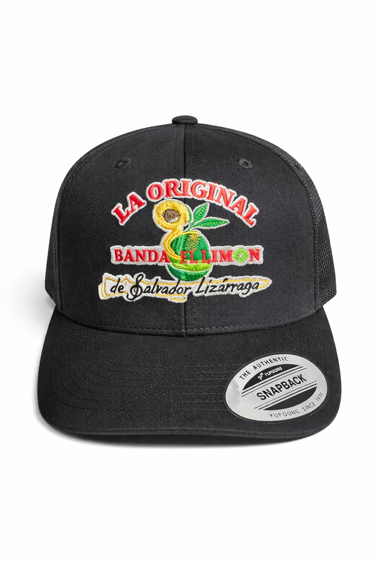 Gorra Snapback Malla Negra Premium – La Original Banda El Limón