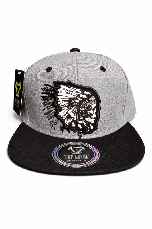 Top Level Skull Chief Snapback – Bold Streetwear Hat with Skull Design