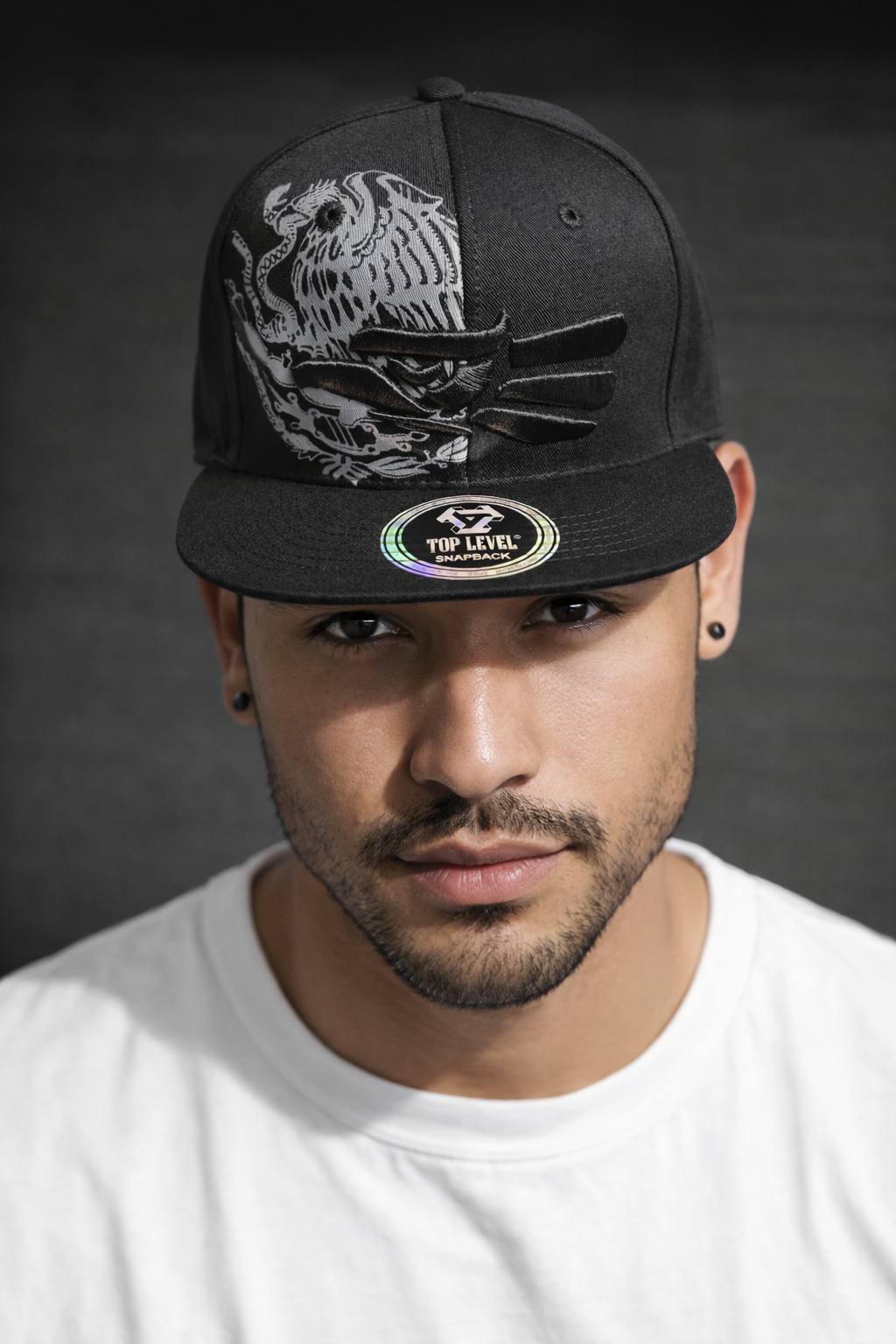 Gorra Snapback Negra Águila – Edición México | Bordado Premium