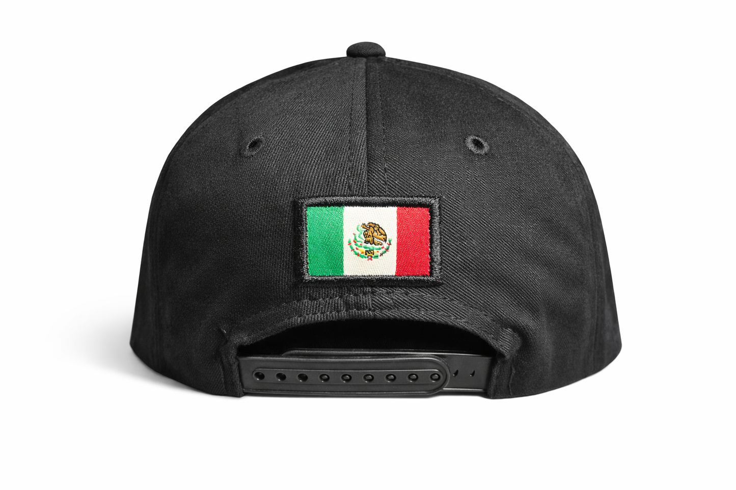 Gorra Snapback Herencia México – Negra con Visera Verde | Bordado Premium