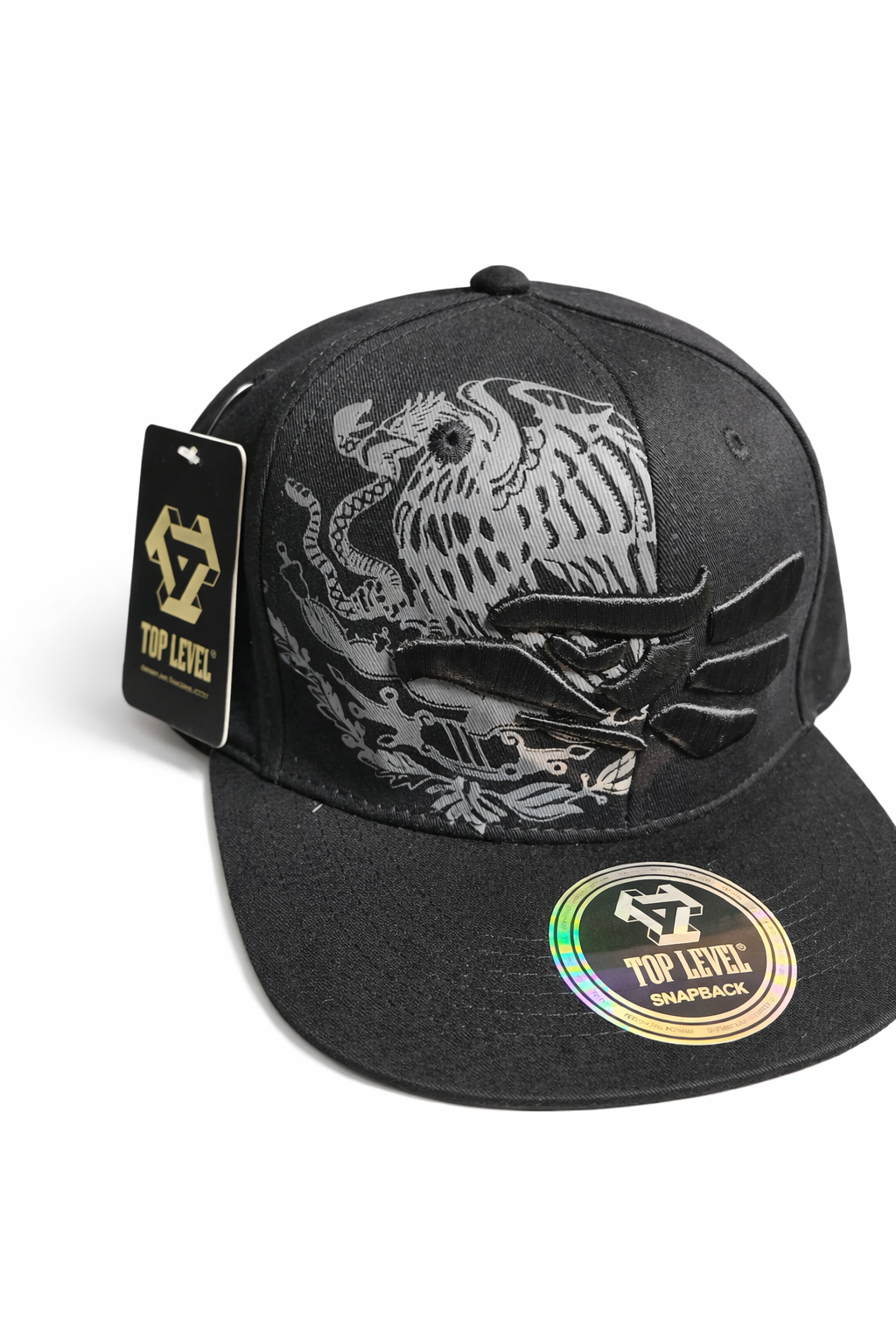 Gorra Snapback Negra Águila – Edición México | Bordado Premium