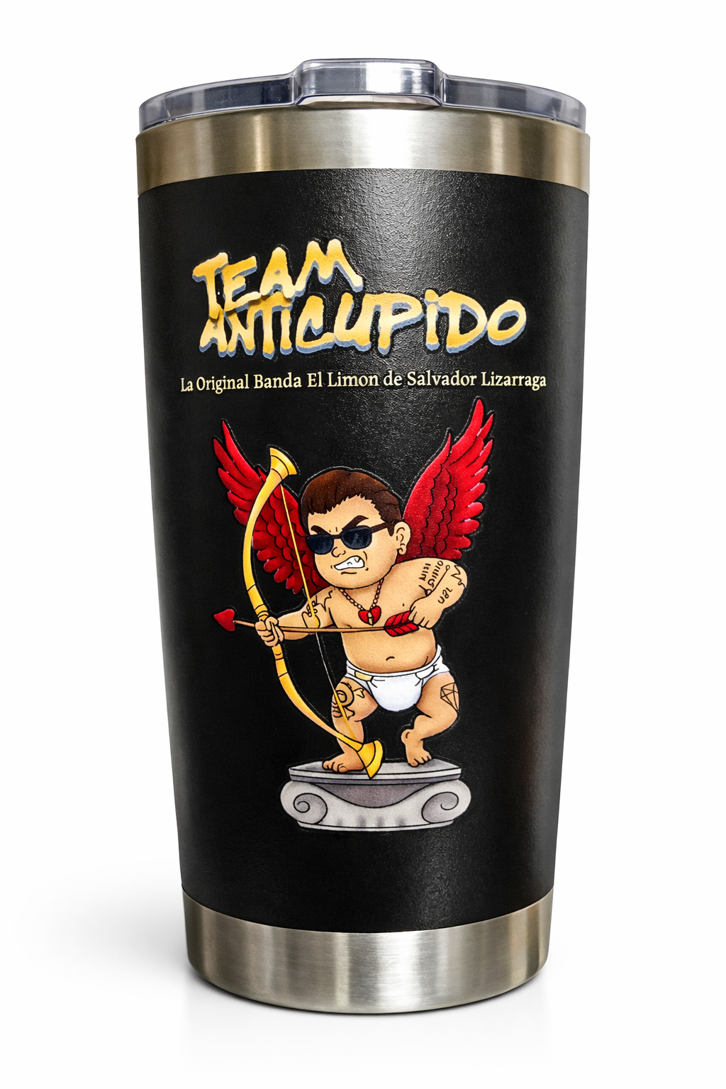 Vaso Térmico de Acero Inoxidable 20 oz – Edición La Original Banda El Limón