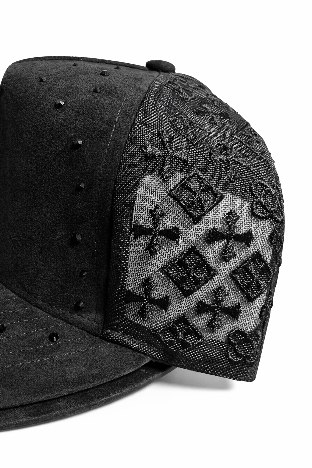 La Original Banda El Limón Gorra Snapback Negra con Diamantes